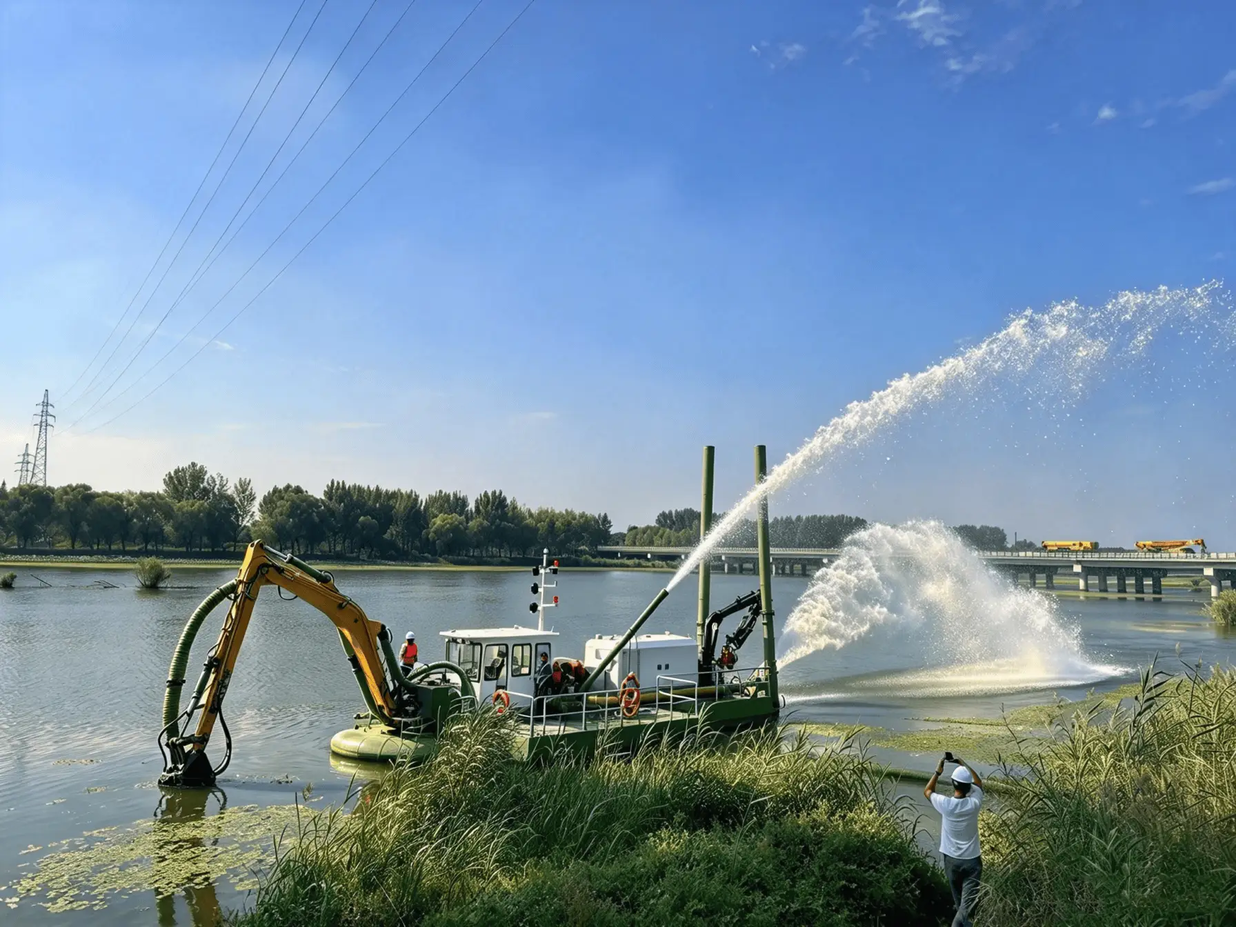 Amphibious Dredger Completes Trial Testing Before Delivery